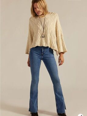 We The Free Level Up Slit Slim Flare Jeans
 28